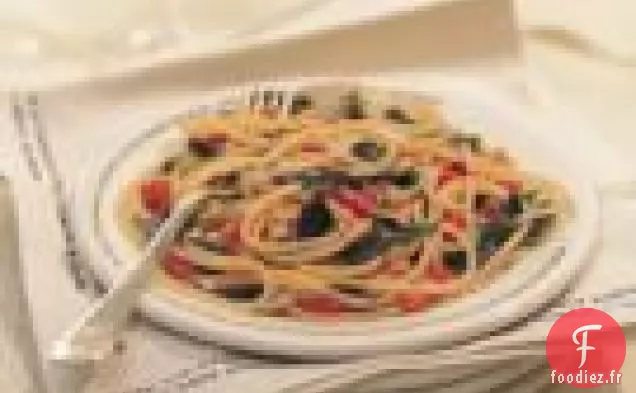 Spaghettini Aux Tomates Et Roquette
