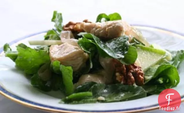 Salade de Fromage de Chèvre au Poulet Et à la Roquette aux Pommes