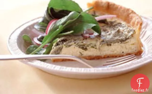 Quiche À La Ricotta, Au Citron Et À La Roquette