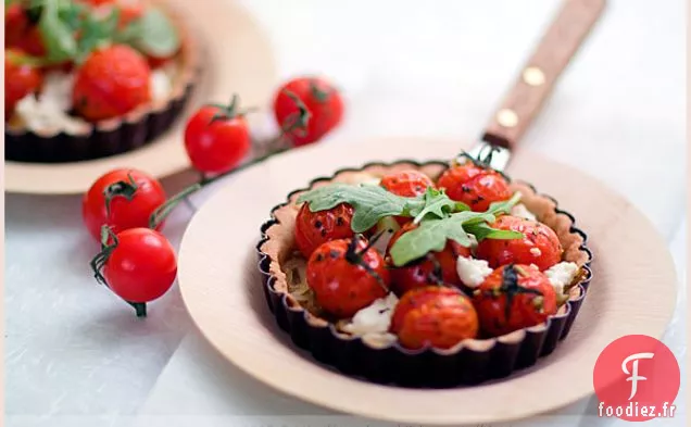 Tartelettes De Fenouil, Tomates Cerises Sur Croûte Balsamique