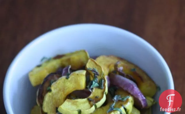 Salade De Courge Delicata Avec Filet Balsamique-origan