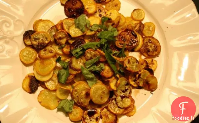 Croustilles De Courge Au Basilic Et Filet De Balsamique