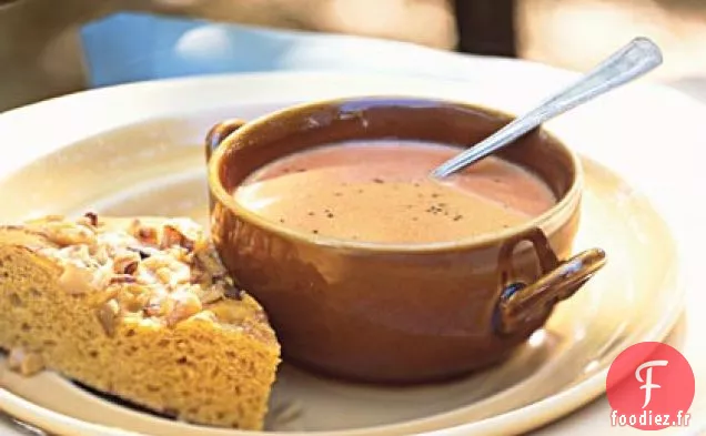Soupe Crémeuse aux Tomates et au Balsamique
