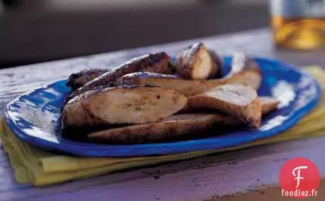 Plantains avec Glaçage Balsamique-Basilic