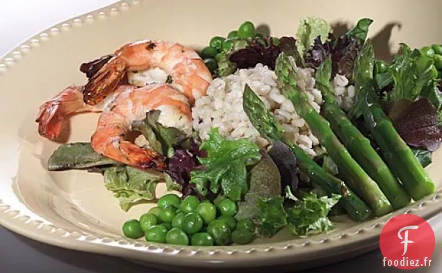 Salade De Crevettes Balsamiques Et Asperges