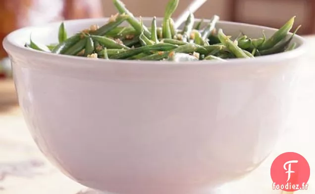 Haricots Verts au Bacon - Vinaigrette Balsamique