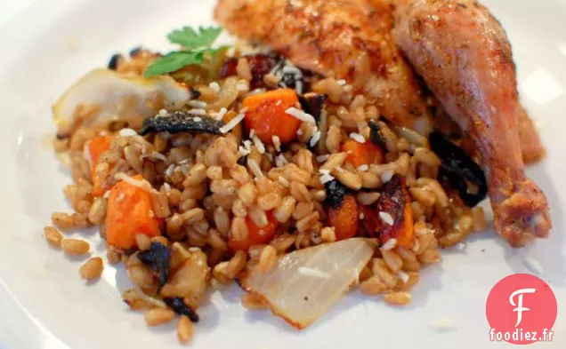 Farro Aux Légumes Rôtis Et Vinaigre Balsamique
