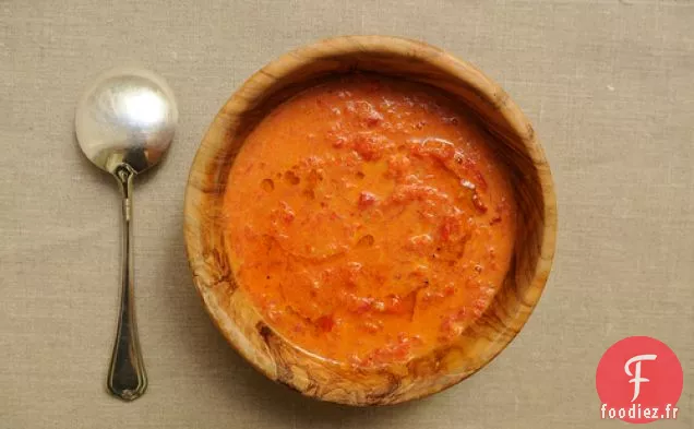 Soupe À La Crème De Tomates Rôties