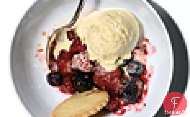 Crème Glacée à l'Érable aux Baies