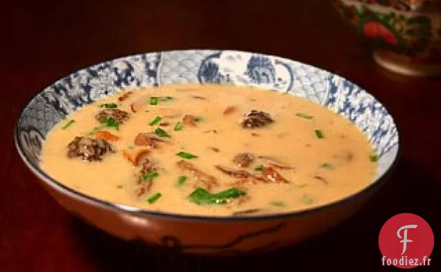 Soupe à la Crème de Champignons Sauvages