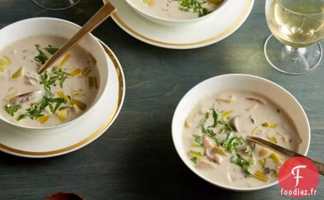 Soupe à la Crème de Champignons Sauvages