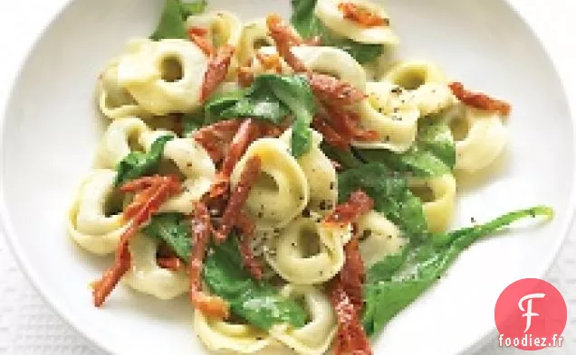 Tortellinis De Boeuf À La Roquette Et Tomates Séchées