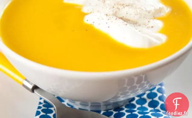 Soupe à la Crème de Courge Musquée Rôtie