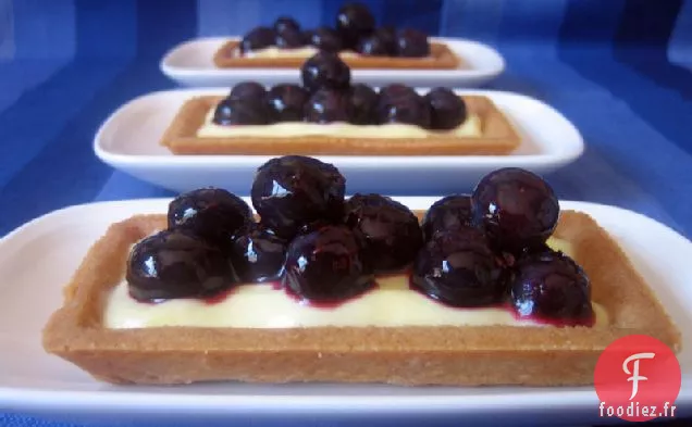 Tartes Aux Myrtilles À La Crème De Citron Meyer