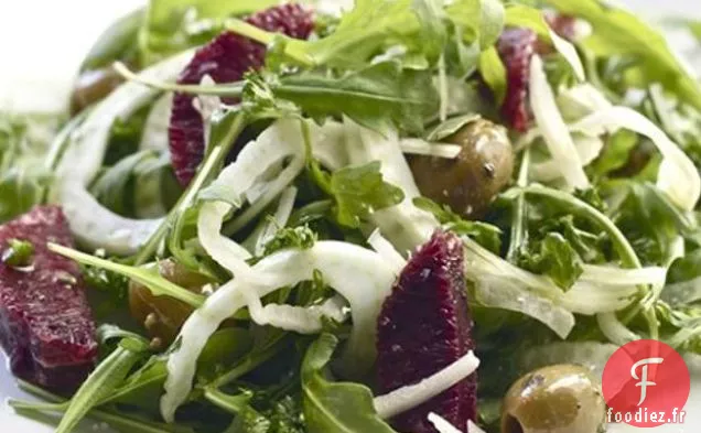 Salade De Fenouil, Orange Sanguine Et Roquette