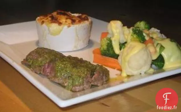 Steaks De Filet D'Autruche Au Beurre Café De Paris
