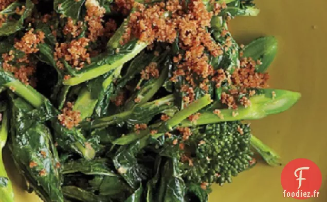Rabe de Brocoli aux Anchois et Chapelure
