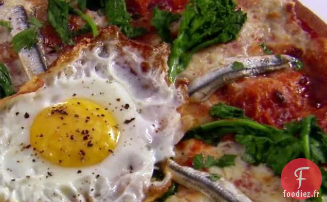 Anchois Blanc Épicé avec Pizza aux Œufs