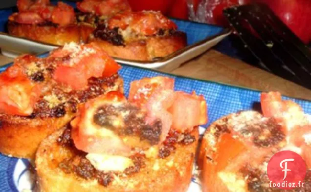 Bruschetta aux Anchois et Tomates Séchées