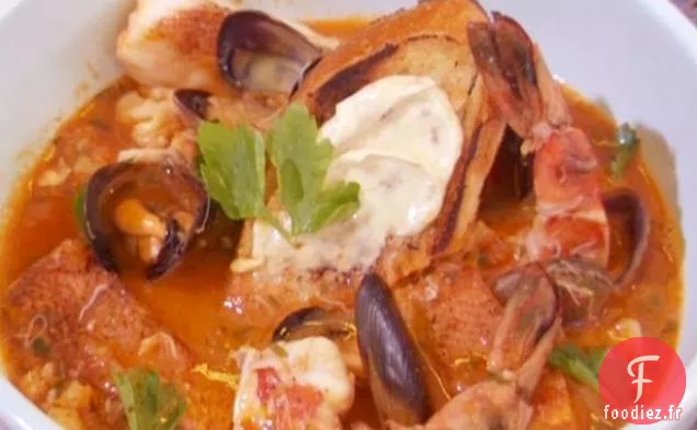 Marché aux Poissons Fulton Cioppino avec Croûtons au Levain