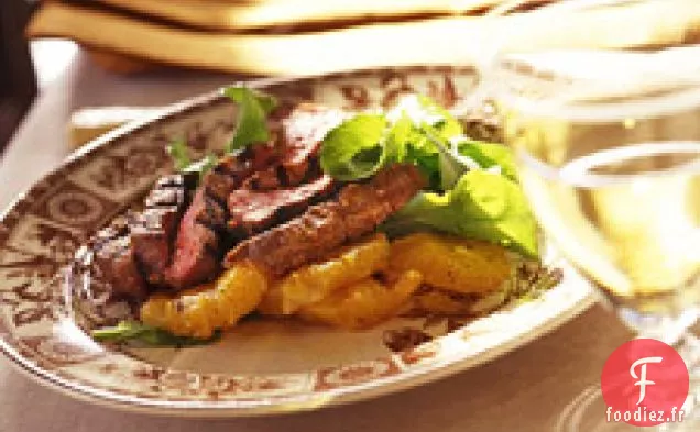 Boeuf Poêlé Et Oranges Avec Roquette