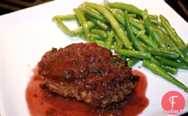 Filet Mignon À la Sauce Madère À la Moutarde et aux Anchois