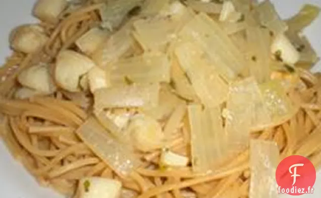 Pétoncles À La Langouste Sur Linguine