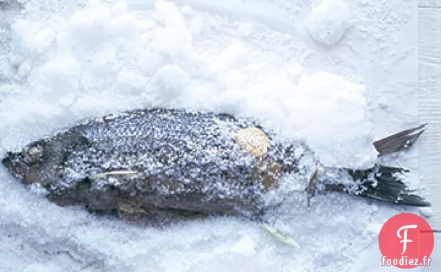 Bar Rayé Cuit Au Sel