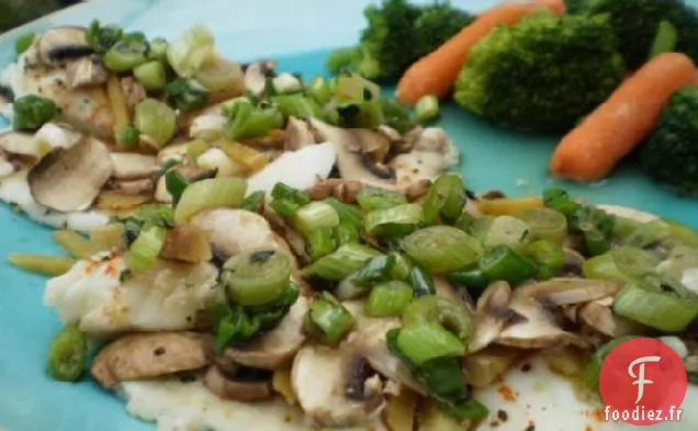 Bar Cuit à la Vapeur Au Gingembre et Shiitakes