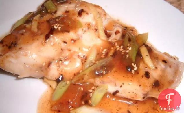 Bar Cuit à la vapeur avec Sauce aux Haricots Noirs