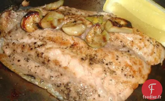 Saumon à l'ail