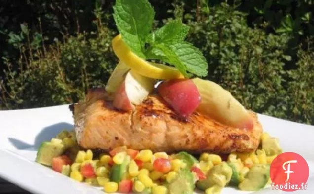 Saumon Mariné Au Miel Et À La Moutarde D'Andreas Viestad Avec Rosema