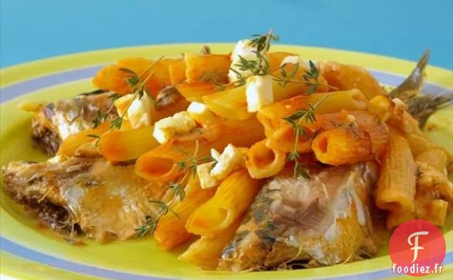 Penne Con La Sardine (Pâtes Cuites au Four et Sardines)