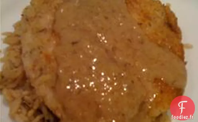 Tilapia au Parmesan et Sauce au Vin Blanc