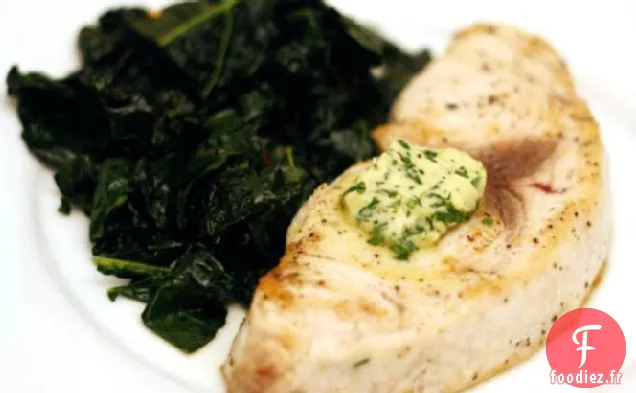 Dîner ce soir : Espadon au Beurre d'Herbes Citronnées