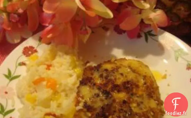 Vivaneau En Croûte De Noix De Macadamia Au Beurre De Citron Vert Mangue