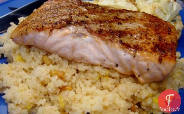 Saumon Grillé Au Couscous Au Beurre Brun