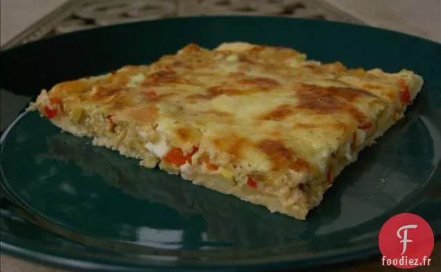 Torta aux Œufs au Fromage au Saumon À l'Aneth et au Paprika