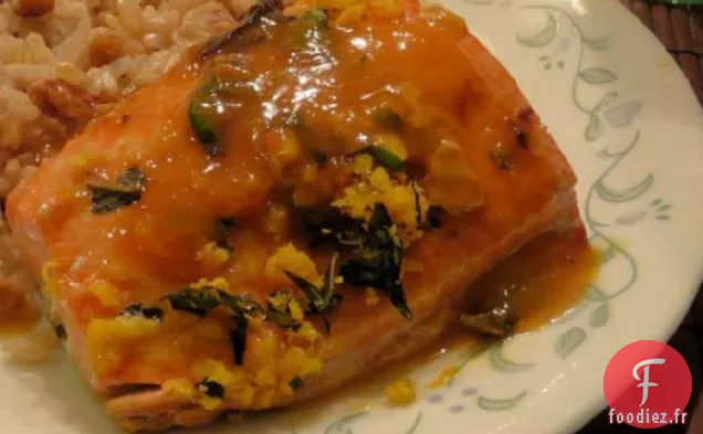 Saumon À La Gremolata Aux Agrumes Et À La Menthe
