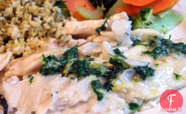 Poisson Grillé Au Beurre De Persil Citron