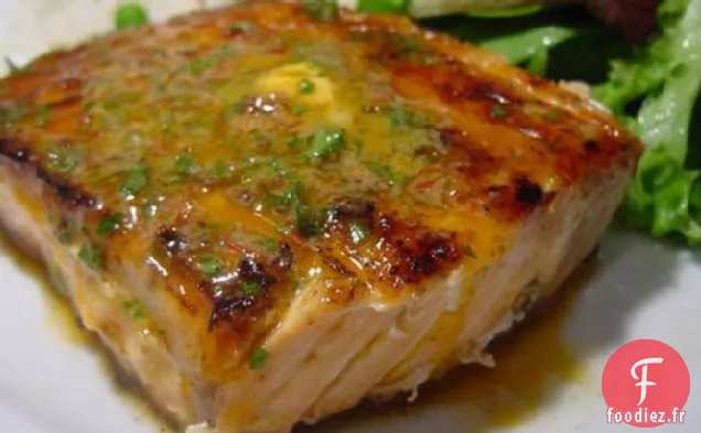Saumon Grillé Au Beurre Chipotle Aux Herbes