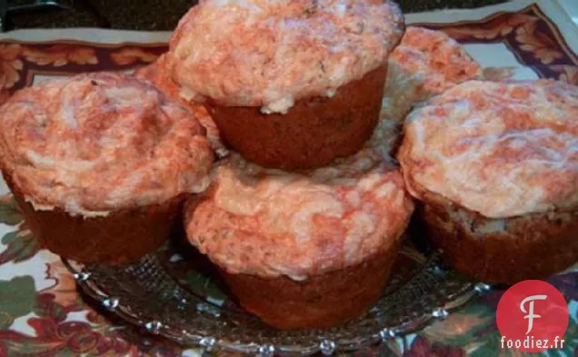 Muffins Au Saumon et Au Maïs Avec Tartinade Au Fromage