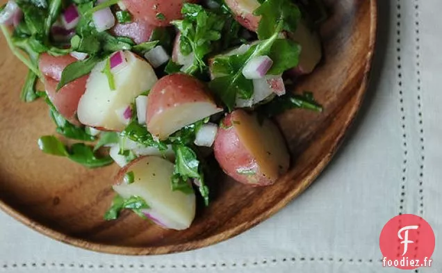 Salade De Pommes De Terre À La Roquette Et Vinaigrette De Dijon