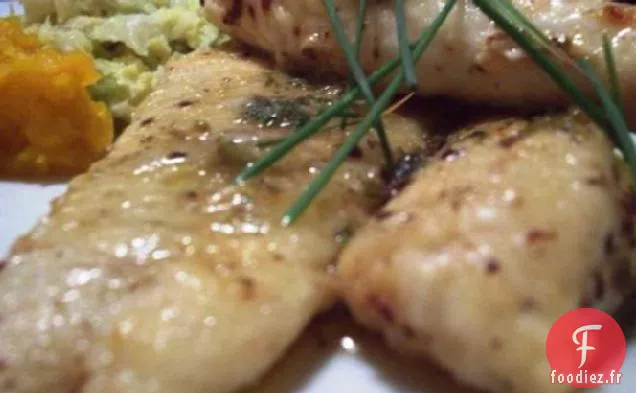 Poisson Au Citron, Beurre, Sauce Aux Câpres