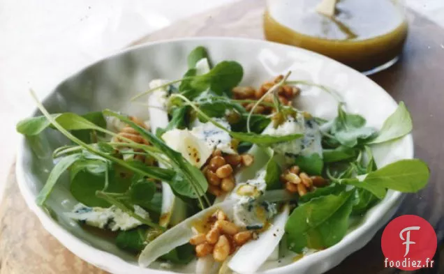 Salade d'Endives de Roquette aux Pignons de Pin Miellés