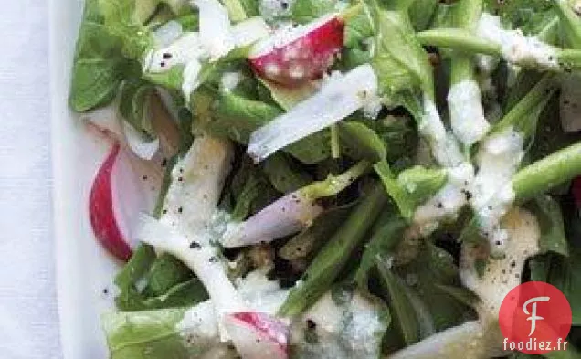 Salade De Roquette Aux Haricots Verts Et Radis Recette