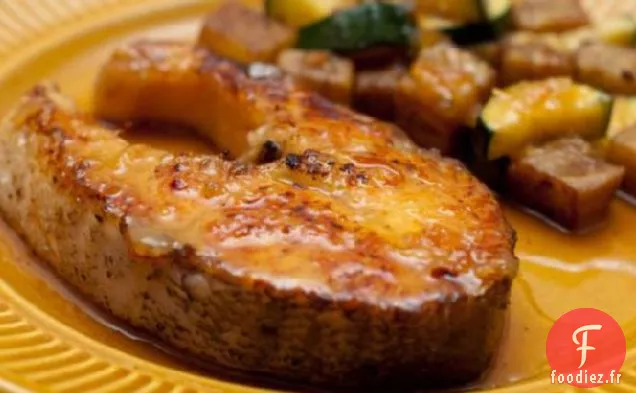 Saumon Glacé à l'Orange et au Gingembre