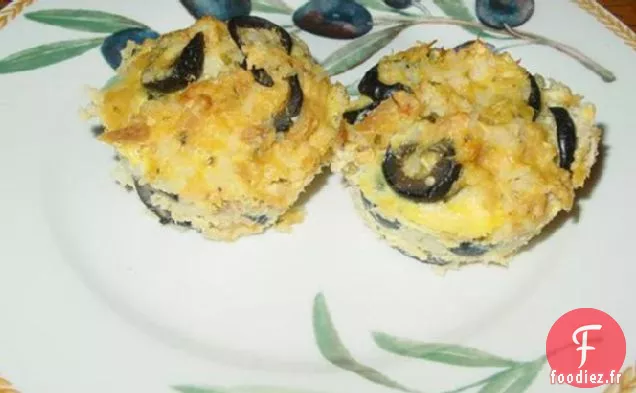 Muffinettes au thon et au riz au fromage