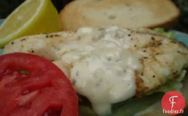 Vivaneau grillé sur Levain grillé