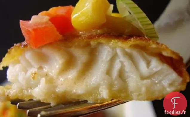 Poisson-Chat En Croûte De Semoule De Maïs Avec Relish De Maïs Croquant